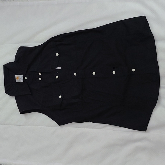 Carhartt Tops Carhartt Womens Sleeveless Button Up Shirt Poshmark
